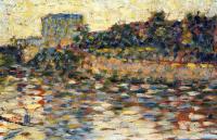 Seurat, Georges - Courbevoie, Landscape with Turret